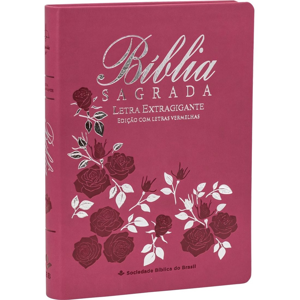 Bíblia Sagrada ARC | Letra Extragigante | Índice | Pink Flores