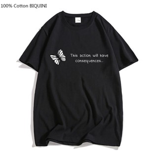Camiseta This Action Will Have Consequences Borboleta Vintage