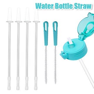 Palha Plástica De Silicone Macia Para Uso Doméstico/Garrafa De Água Cortável Substituição De Canudos Reutilizável Com Escova De/Universal Copo De 220mm 275mm 320mm Big Belly