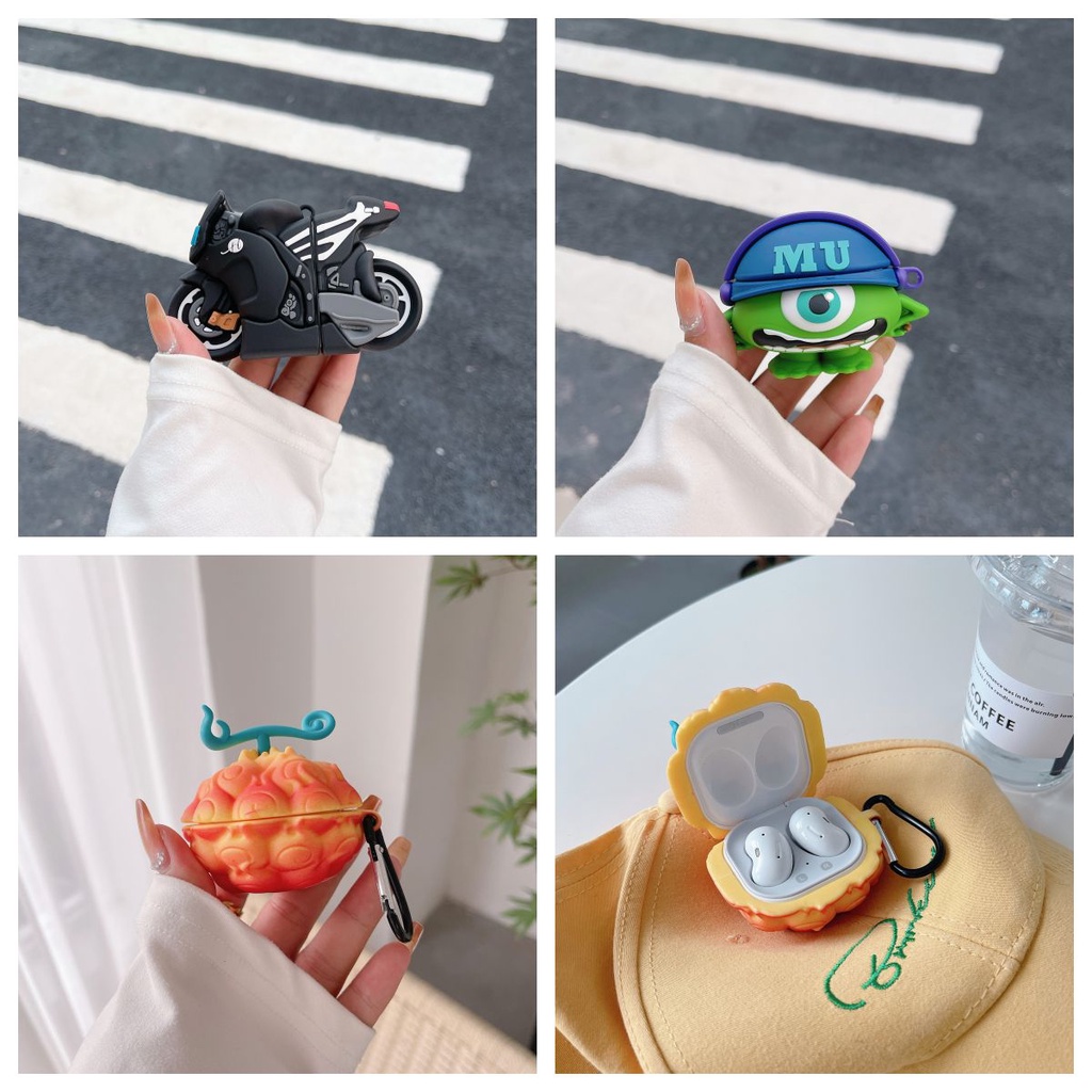 Capa Para Samsung Galaxy Buds 2 / Buds Live / Buds FE / Buds2 Pro / Buds Pro 3D Fashion Silicone Protetor De Colorful