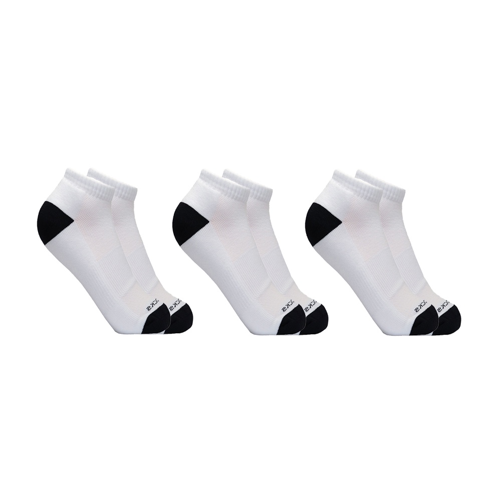 Kit 3 Meias de Poliamida Cano Curto Atoalhada Ted Socks