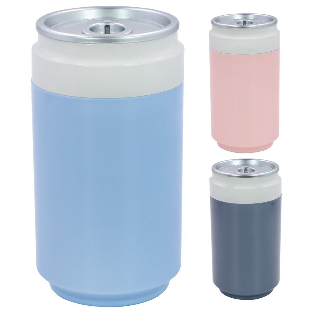 Umidificador de Ar Portátil Usb 200Ml C/ Led Colorido Lata Compacto P/ Mesa Escritório Casa Ambientes Pequenos