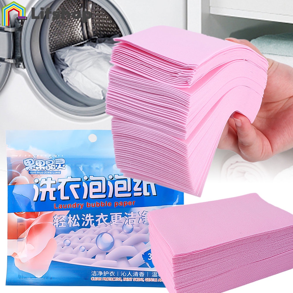 50/30pcs comprimidos de lavagem - Folhas de detergente de lavagem - Decontaminação forte, Cor Anti-Cruz