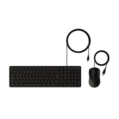 Teclado e mouse com fio USB preto CCI 20 Intelbras