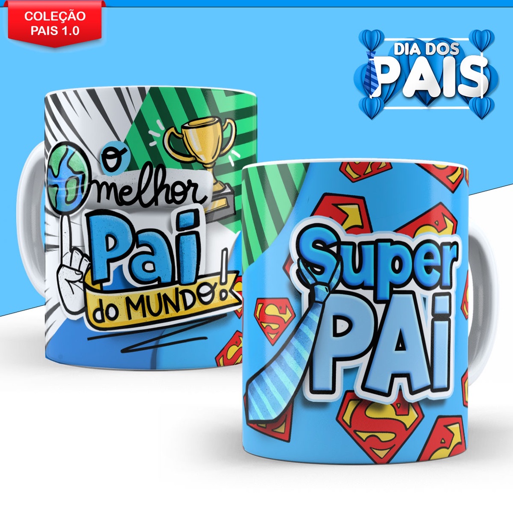 Caneca Dia dos Pais Pai Lembrancinha Padrasto Personalizado Presente Avô Avo Xicara Porcelana Cesta 325ml