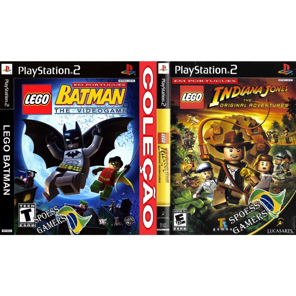 Lego Ps2 Batman E Indiana Jones Português (2 Dvds) Patch Me