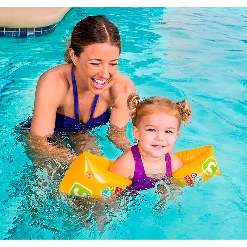 Boia de Braco Infantil Swim Safe Passo C Bel Lazer Piscina Par Bracadeiras 6 a 12 Anos 25 cm x 15 cm
