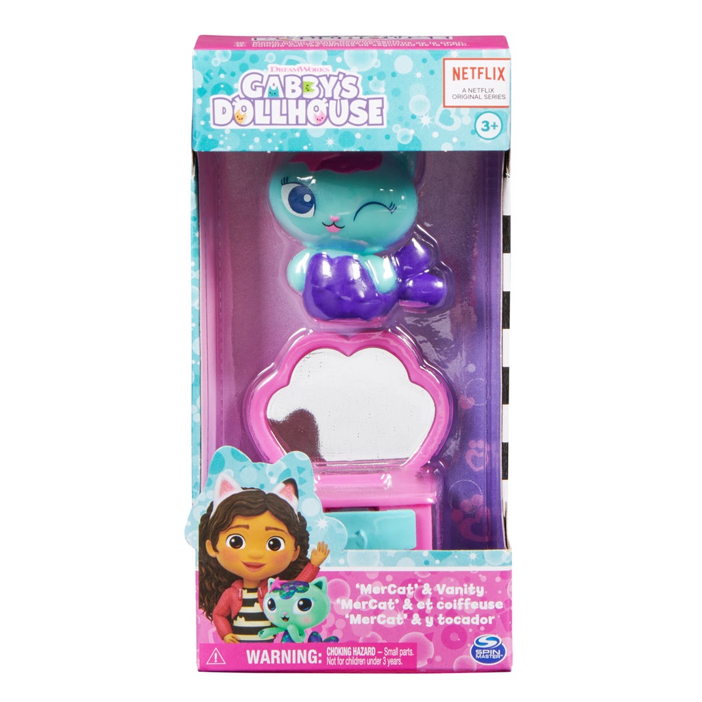 Gabby's Dollhouse - Bonecas Mercat com Acessório - Mom & Baby