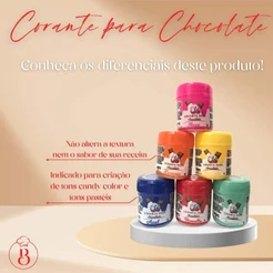 Corante Alimentício em Pó para Chocolate 5g ESCOLHA A COR - Chef Iceberg