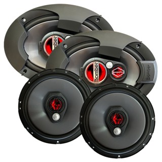 Kit Alto Falante 6 Pol 100w Rms BBR6 Triaxial 6x9 Pol 150w Rms BBR6X9 Quadriaxial Bomber Kit Fácil X 250w Rms