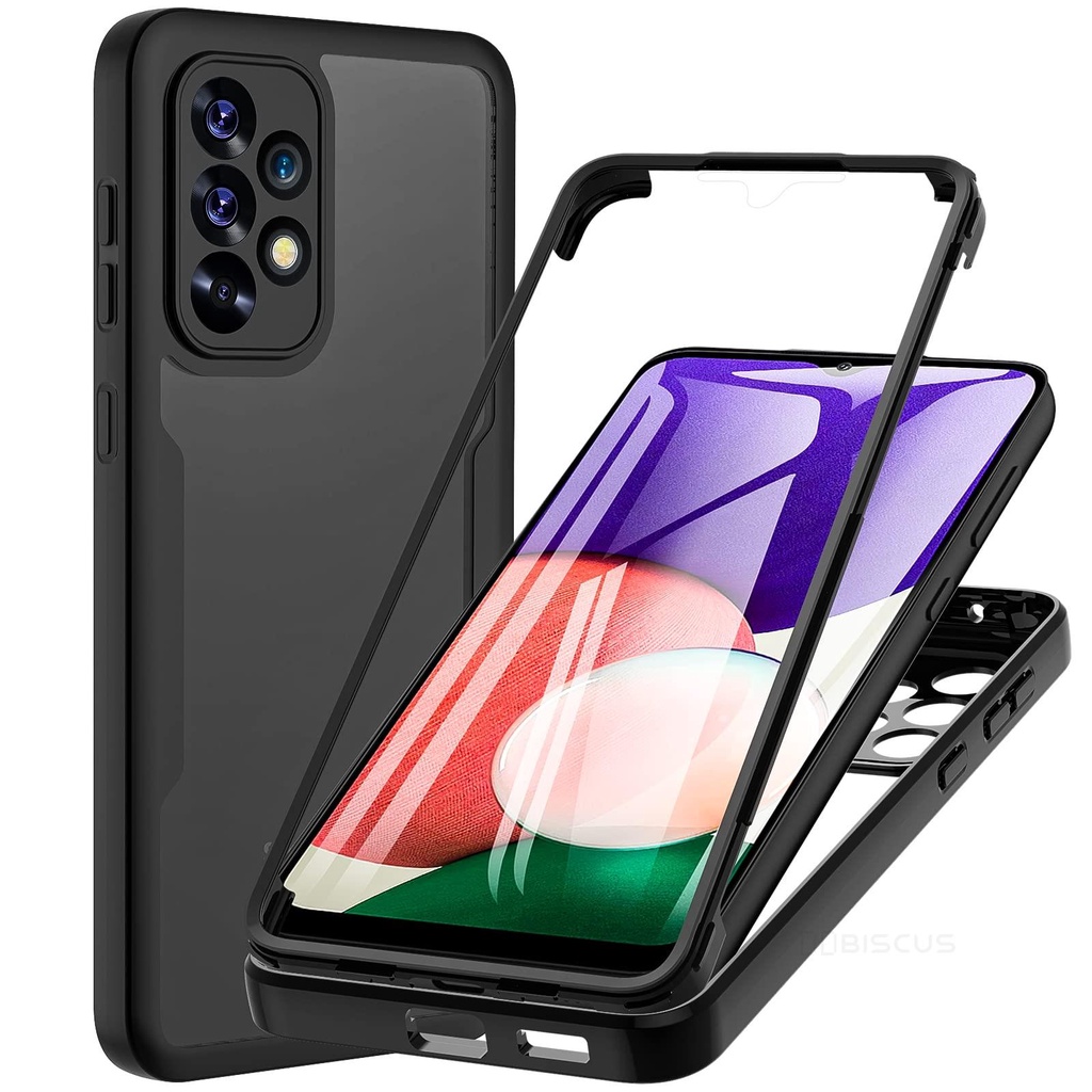 Capa 360 Para Telefone Samsung Galaxy A03 S A13 A33 A53 A21S A51 A71 4G 5G mm Protetor Frontal Macio + Traseira À