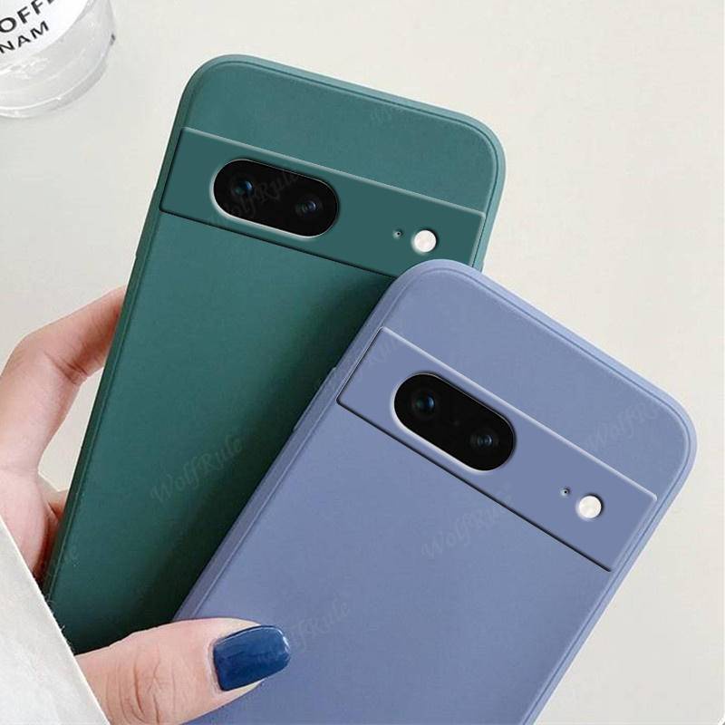 Estojo De Silicone Para Telefone Líquido Google Pixel 8 Pro Phone Protector