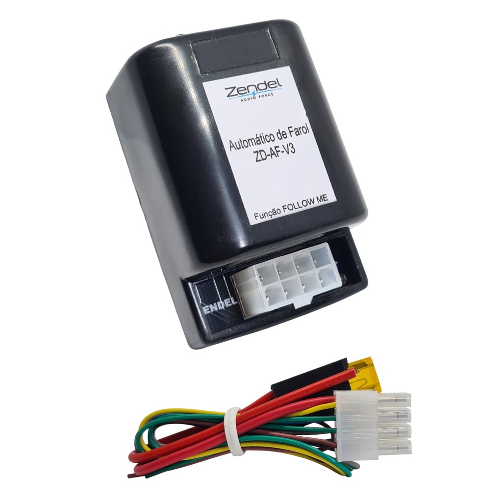 MÓDULO RELE ACENDIMENTO AUTOMATICO FAROL ACIONAMENTO UINVERSAL PLUG IN PLAY V3 ZD-AF-V3
