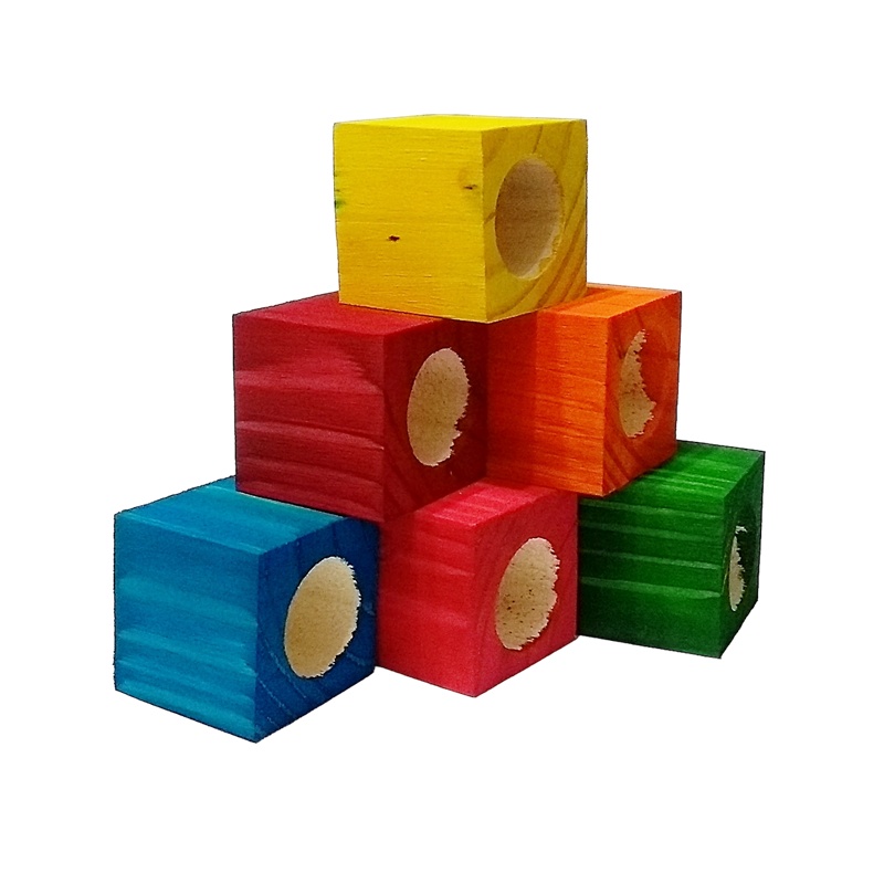 Cubos de Madeira Coloridos: Onde Comprar | BuscaProdutos