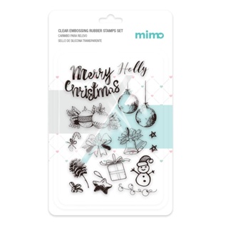 Carimbo para Relevo - Natal - Mimo - 11 x 16 cm em Oferta na Shopee