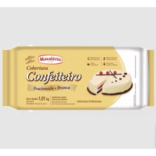 Cobertura Confeiteiro Mavalerio Barra 1,01kg Branco