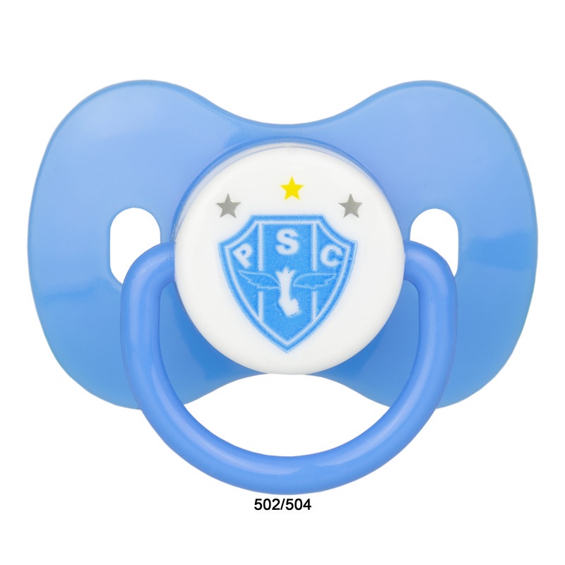 Chupeta Paysandu Redondo Convencional Tam 2 Kids Gol Produto Oficial