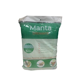Manta Drenante Para Jardinagem 1m x 1,96m Cinza Ober Pro