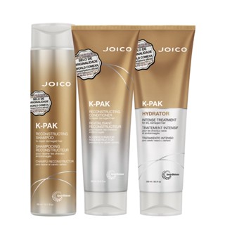 Kit Joico K-PAK Para Reparação De Cabelos Danificados E Secos Shampoo Máscara E Condicionador