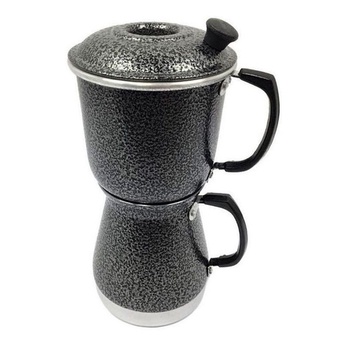 Cafeteira Aluminio Extra Forte Cafeteira Econômica Manual Preta Italiana