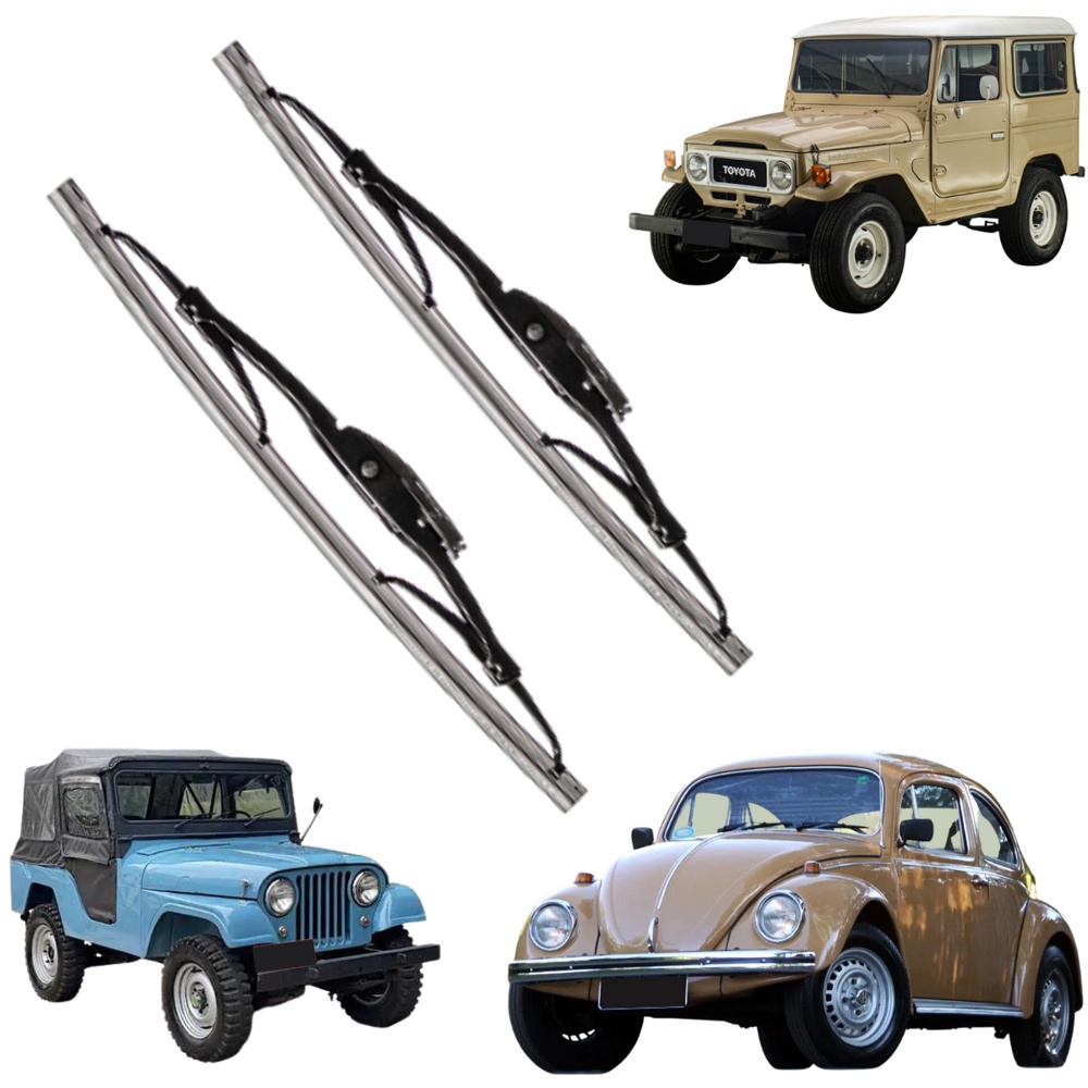 Palheta Limpador Parabrisa VW Fusca 77/ Bandeirante Jeep Willys Dyna 105