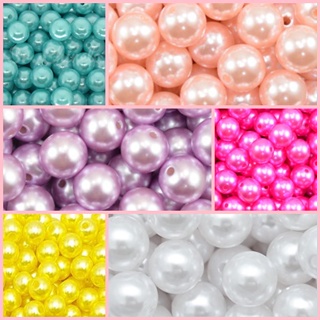 Perola Inteira ABS 10mm Furo Passante 50 pecas em Oferta na Shopee