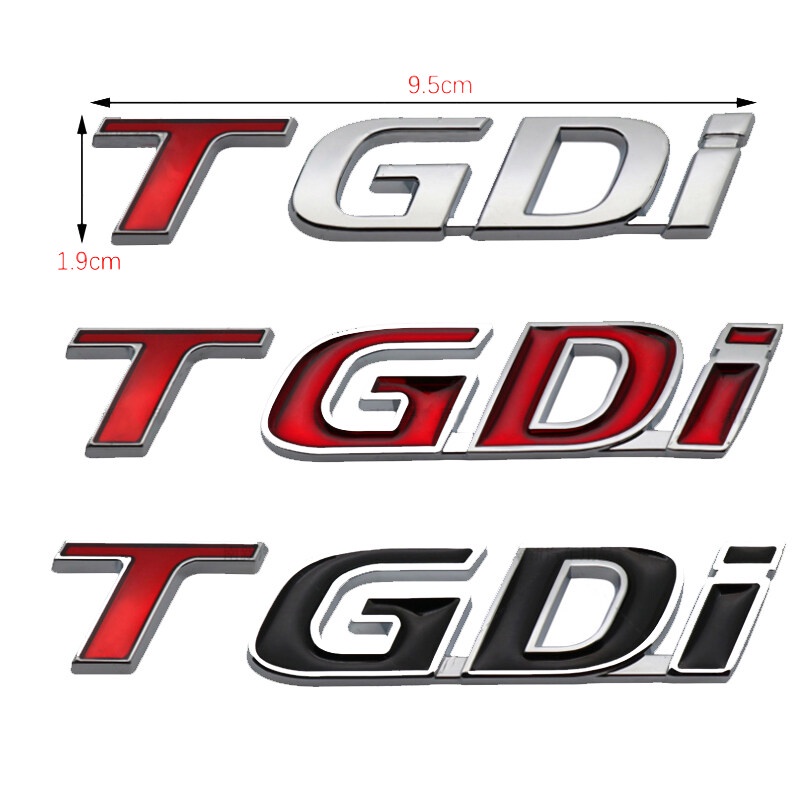 TGDI GDI Carta Logotipo Para Hyundai Sonata IX25 IX35 I20 I30 Tucson Elantra Acento Santa FE Emblema Do Porta-Malas Tras