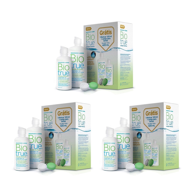 Renu Biotrue 300 + 120 ML - Kit com 3 caixas em Oferta na Shopee