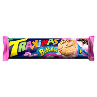 Biscoito Recheado Sabor Tutti Frutti Trakinas Bubbaloo 126g