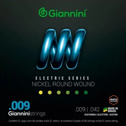 ENCORDOAMENTO GUITARRA GIANNINI GEEGST.9 NICKEL