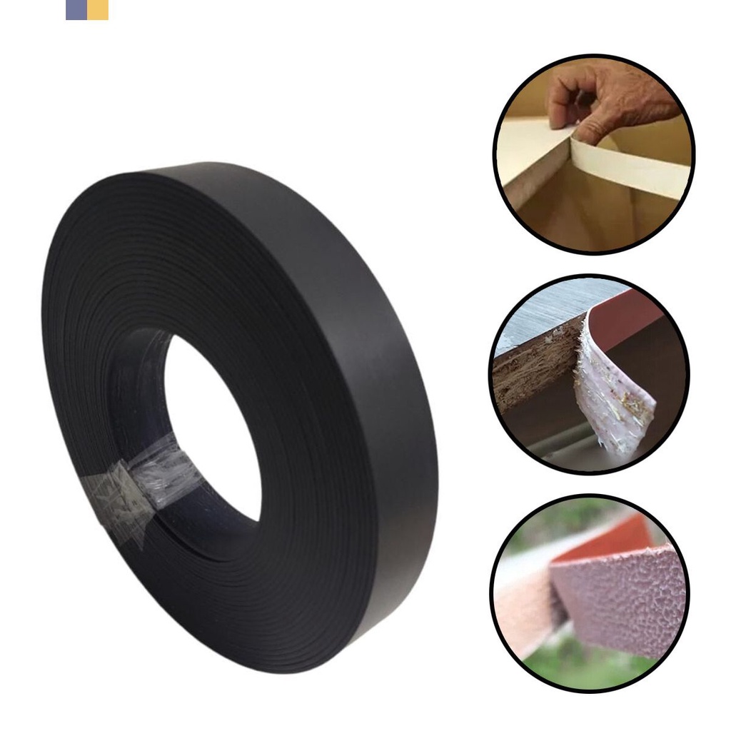 Fita de Borda Abs 2mm Para Moveis Preto Tx 29mm X 10m Acabamento Moveis Madeira