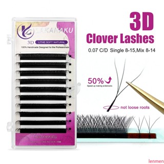 LAKANAKU Cílios W Extensão De 3D Maquiagem Híbrida De Volume De (12 Row/Tray)