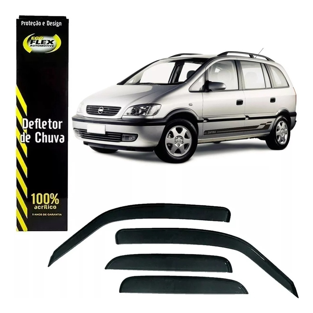 Calha De Chuva Defletor Gm Zafira 2001 A 2012 4 Portas Fume Ecoflex 70.011A