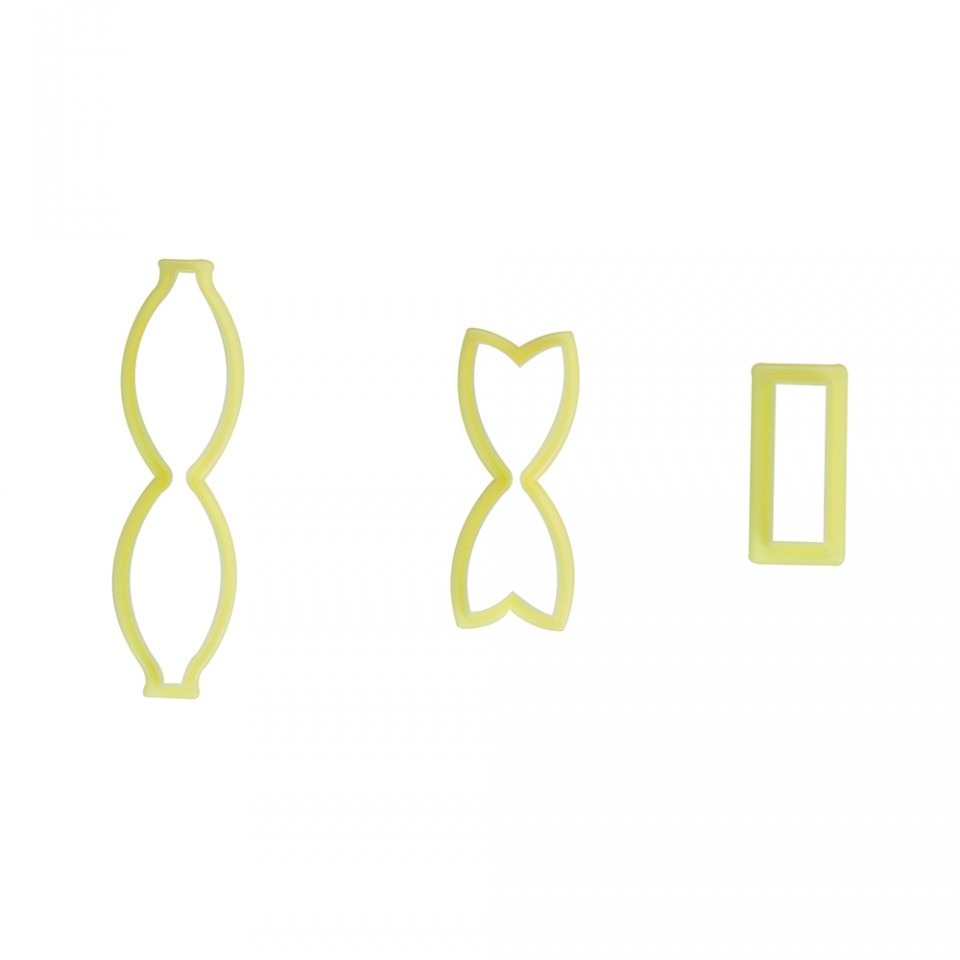 Cortador Laço - Tamanho P - 10 x 2,5cm - 3 unidades - BlueStar - Rizzo em Oferta na Shopee