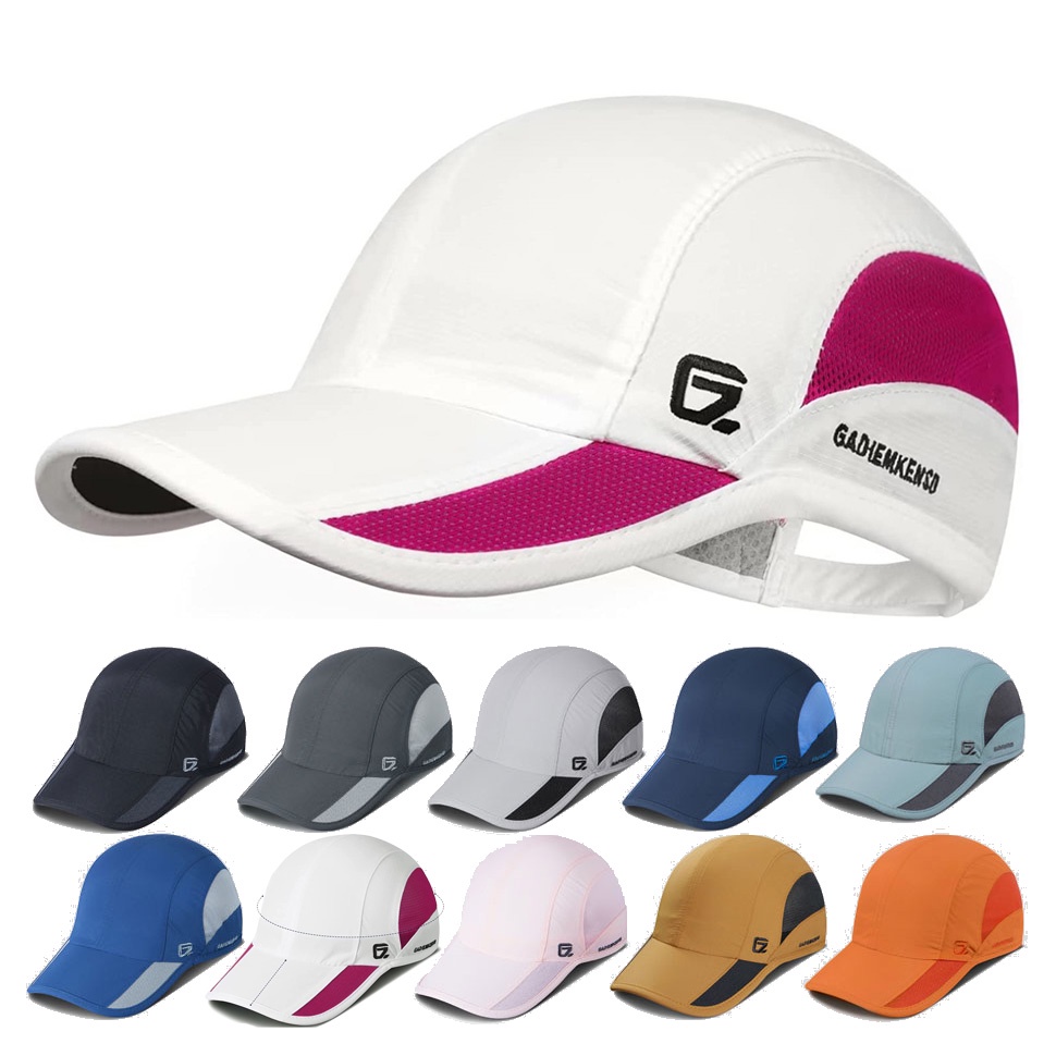 【 GADIEMKENSD 】 Unestruturado Quick Dry Sports Cap Capa Protetora Solar Unisex Chapéu De Sol Leve E Respirável Para Golfe Ao Ar Livre
