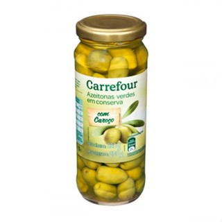 Azeitona Verde com Caroço Carrefour 320g