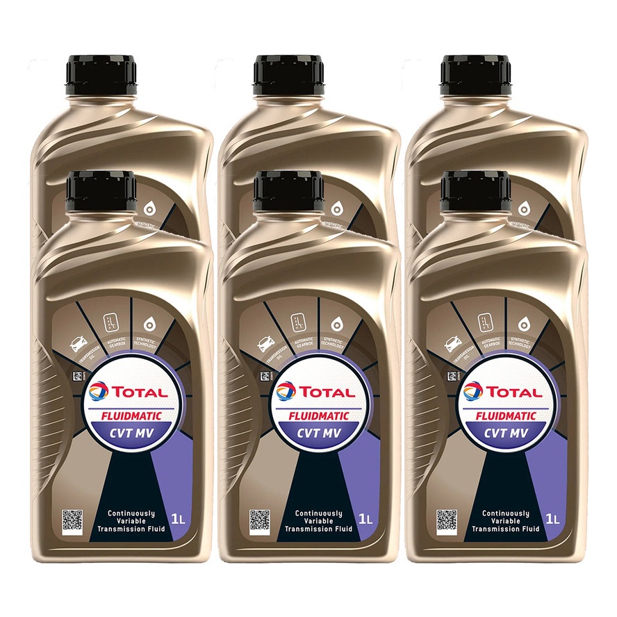 Kit 6 Total fluido de transmissão CVT MV Sintético