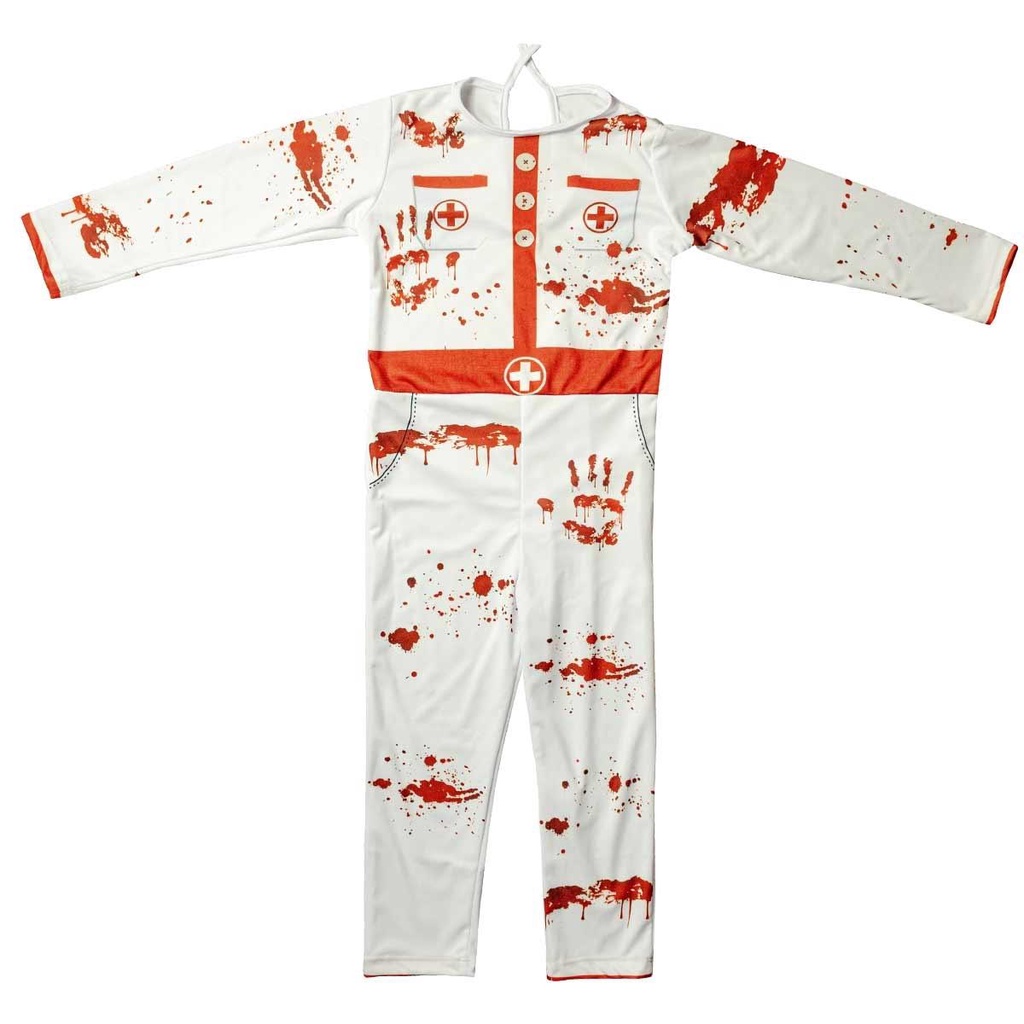 Fantasia Zumbi Infantil Feminina de Halloween Enfermeira Com Máscara em Oferta na Shopee