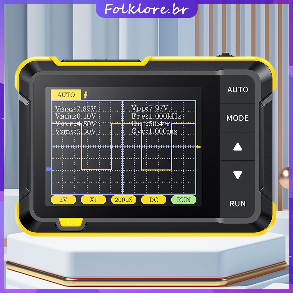 Osciloscópio Digital folklore 800VPP Testador De Transistor Portátil 1000mAh Tipo C Carregamento