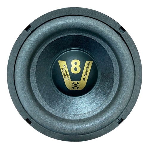 ALTO FALANTE COMPET 8 POL SUBWOOFER STREET V8 200W 4 OHMS CHAPA