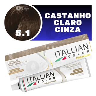 Coloraçao Itallian Color  5.1 (15) Castanho Claro Cinza em Oferta na Shopee