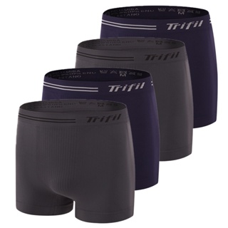 Kit 4 Cuecas Boxer Masculino Trifil Sem Costura Microfibra em Oferta na Shopee
