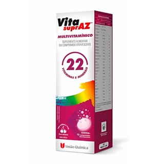 Vita SuprAZ Efervescente 15 Comprimidos Sabor Cereja