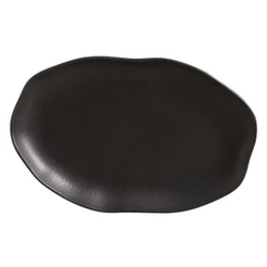 Travessa Oval Bio Preto Matte 30cm Para Servir e Gratinar Porto Brasil Ceramica