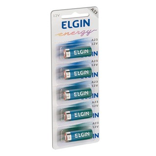 Bateria Alcalina A23 12V cartela c/ 5 82195 Elgin em Oferta na Shopee