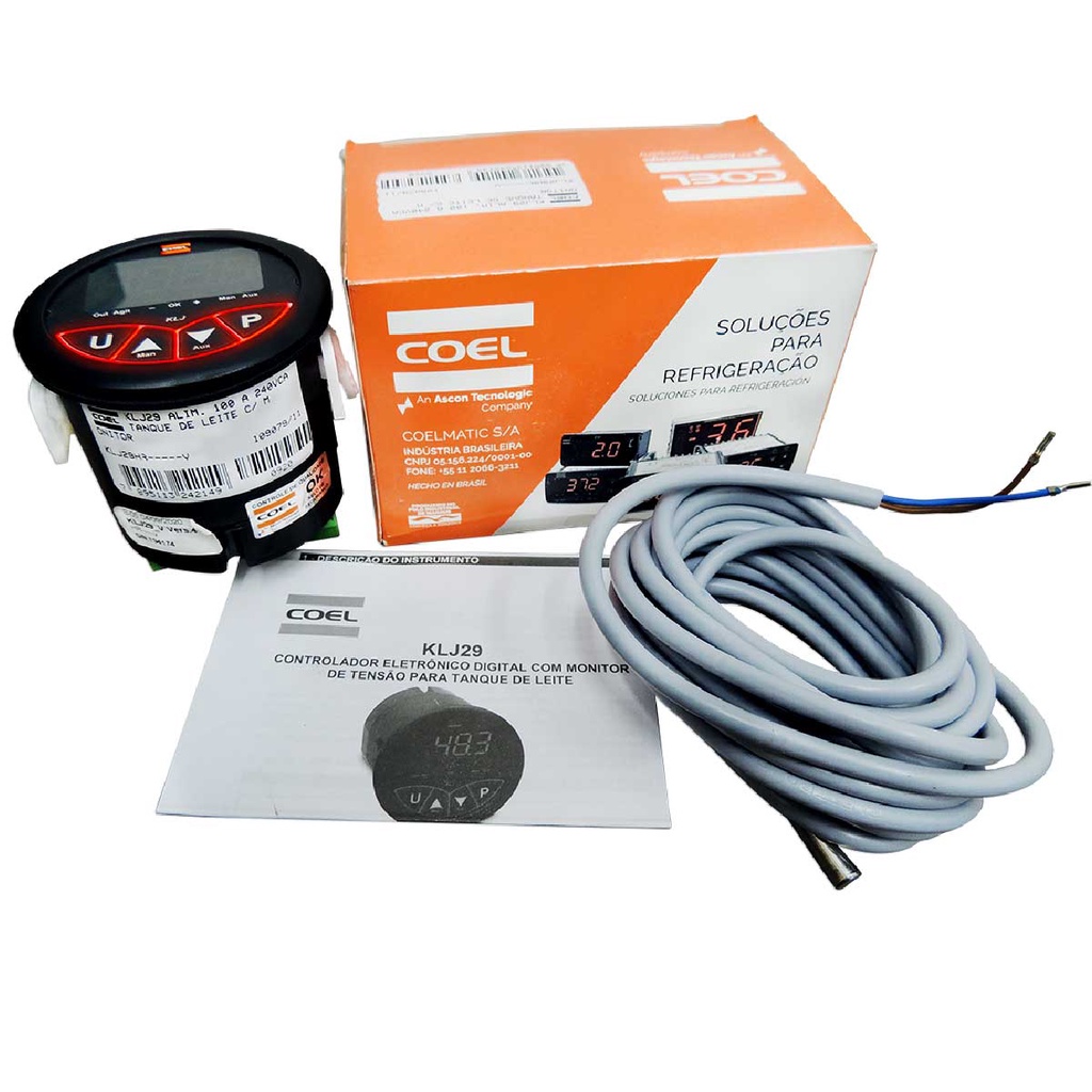 CONTROL. DIG. TEMP. P/ CONS. DE LEITE KLJ29 ALIM. 100 A 240VCA -DCR 2017/184734