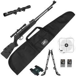 Espingarda Pressão 5.5 Fixxar Black Nitro Gasram +luneta4x20