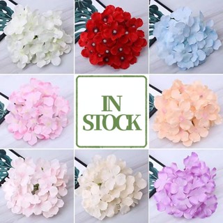 Cabeças De Hortênsias De Seda De Haste Livre Flores Artificiais Para Decoração De Casamento Em Casa