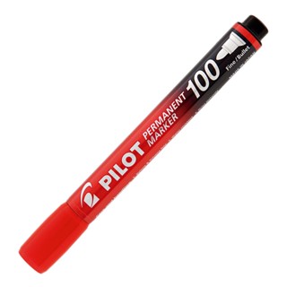 Pincel permanente marker SCA-100 Vermelho ponta redonda Pilot