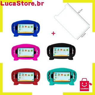 Capa Capinha Infantil Tablet Galaxy Tab E Galaxy T113 / T116 / T110 + Película do vidro 9H temperado em Oferta na Shopee